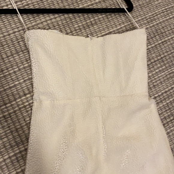 NWT Michelle Mason Strapless Burnout Dress - Picture 7 of 7